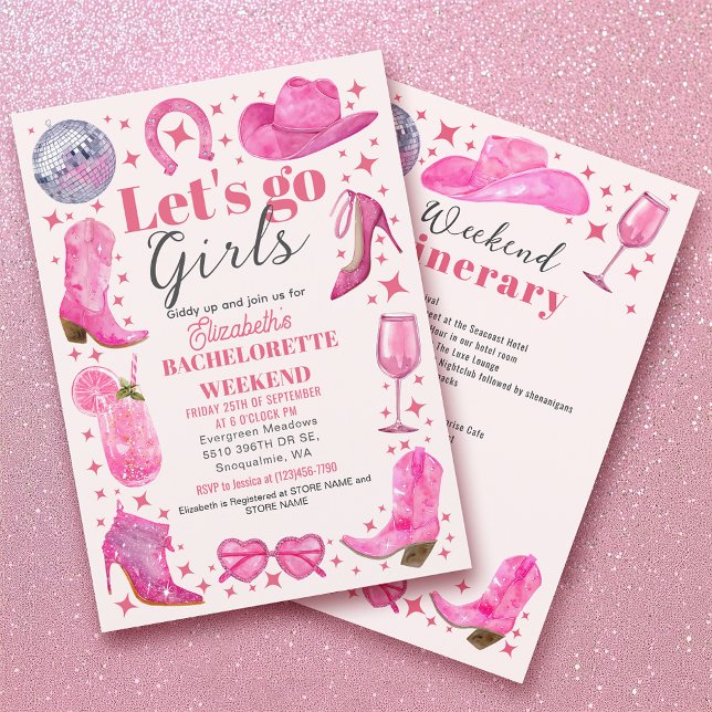 Convite Final de Semana da Última Festa de solteira Rodead (Criador carregado)