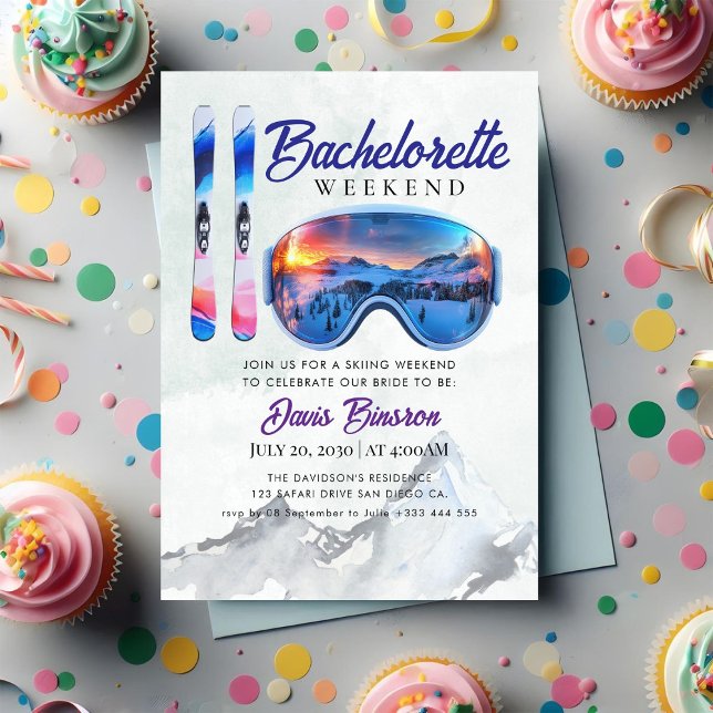 Convite final de semana de esqui de aquelorette (Criador carregado)