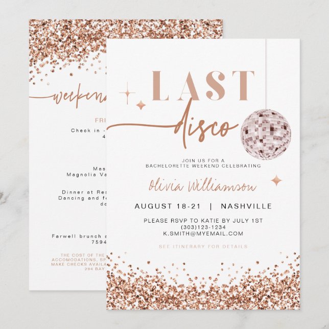 Convite Final de Semana do Último Descoplete da REGINA Ros (Frente/Verso)