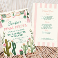 Final Fiesta Cactus Colorful Bridal/Bachelorette