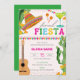 Convite Final Fiesta Festa de solteira vibrante mexicana (Frente/Verso)