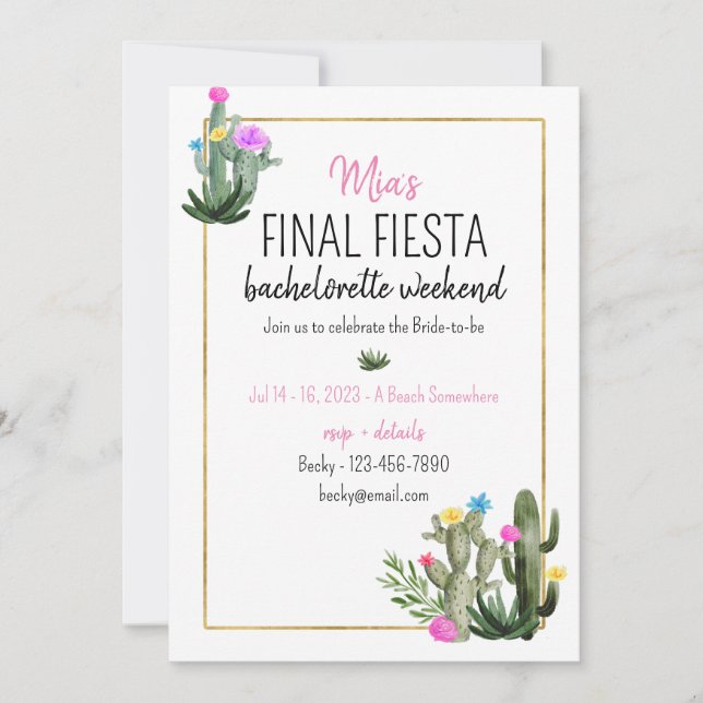 Convite Final Fim de Semana Fiesta Bach (Frente)