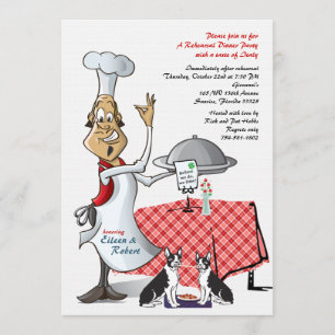 Convite Final personalizado do Janto de ensaios de escolha