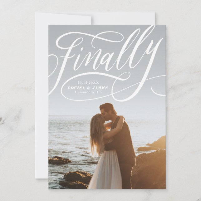 Convite Finalmente adiada Foto Covid Salvar a Data (Frente)