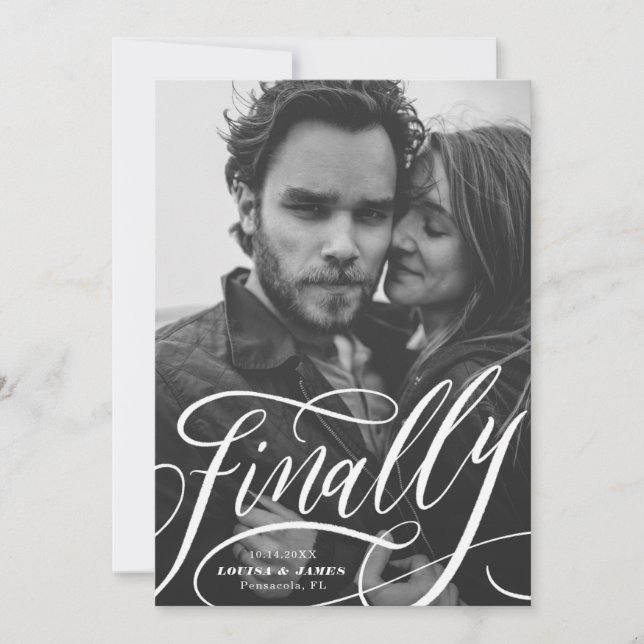 Convite Finalmente adiada Foto Covid Salvar a Data (Frente)