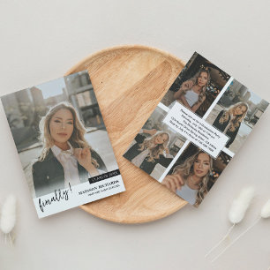 Convite Finalmente, Festa de formatura de Colagem de Fotos