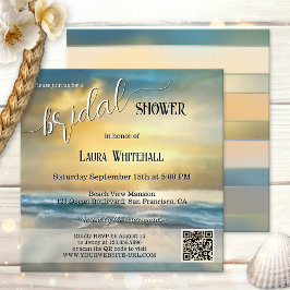 Convite Fine Art Stormy Beach Bridal Shower