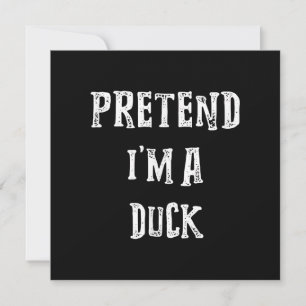Convite Fingir Que Eu Sou Um Pato Fantasia De Halloween Ca