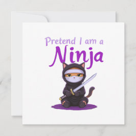 Convite Fingir que sou um Ninja - Dia de as Bruxas engraça