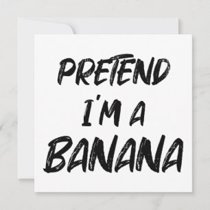 Convite Finja que sou uma banana Finja que sou uma banana