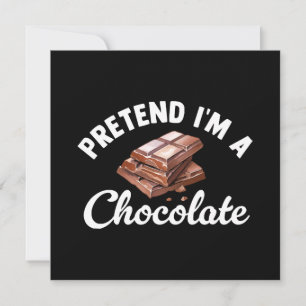 Convite Finja que sou uma barra de chocolate