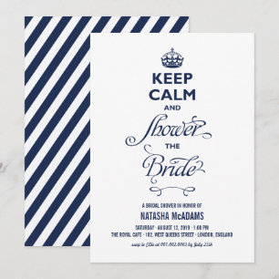 Convite Fique Calmo E Chá O Chá de panela Engraçado Da 