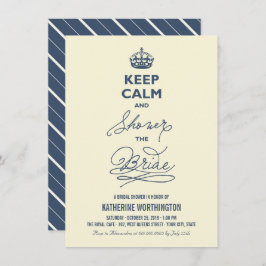 Convite Fique Calmo E Chá O Chá de panela Engraçado Da Noi