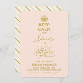 Convite Fique Calmo E Chá O Chá de panela Engraçado Da Noi