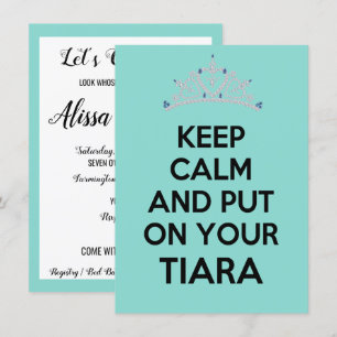 Convite Fique Calmo E Coloque Sua Festa De Comemoração Tia