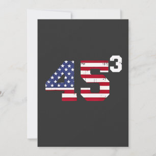 Convite Fique Com 45 Pro Trump Bandeira EUA 4 de Julho 