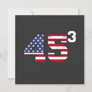 Convite Fique com 45 Pro Trump USA Flag 4 de 4 de julho