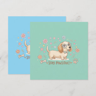 Convite Fique Pawsitivo Cachorrinho Fofo