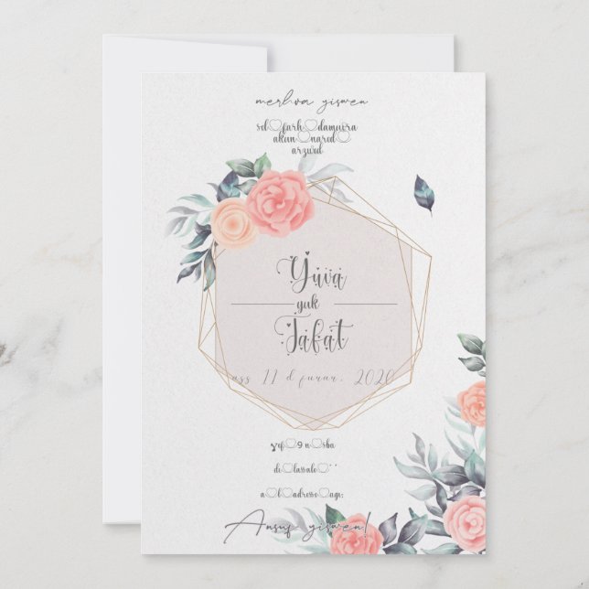 Convite fire part mariage en kabyle! (Verso)