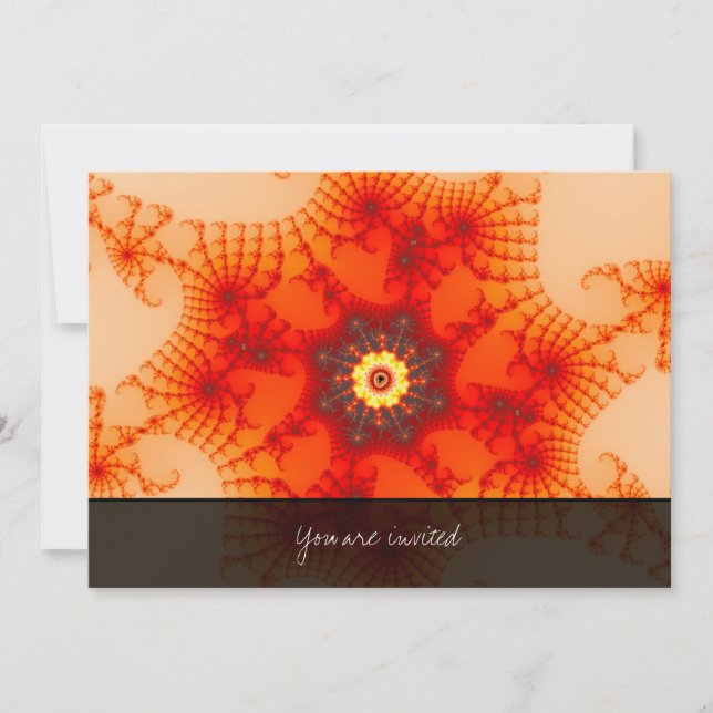 Convite Fire Web - Arte Fractal (Frente)