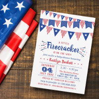Firecracker A Caminho! chá de fraldas De 4 De Julh