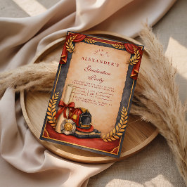 Convite Firefighter Graduation Party