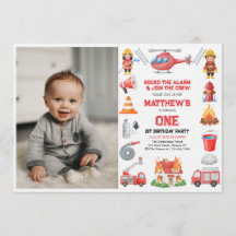 Firetrucks Boy 1st Birthday | Cute Little party In