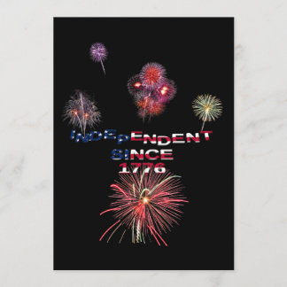 Convite Fireworks 4 de julho