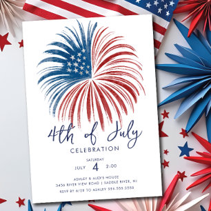 Convite Fireworks Extravaganza 4 de julho