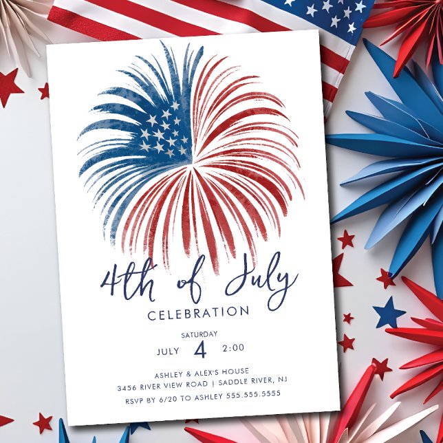 Convite Fireworks Extravaganza 4 de julho (Criador carregado)