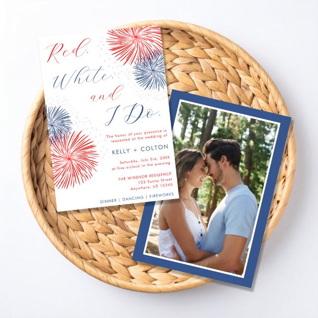 Convite Fireworks & Forever Engagement Party Invitation (Criador carregado)