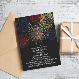 Convite Fireworks Sky, Chá de panela de 4 de julho