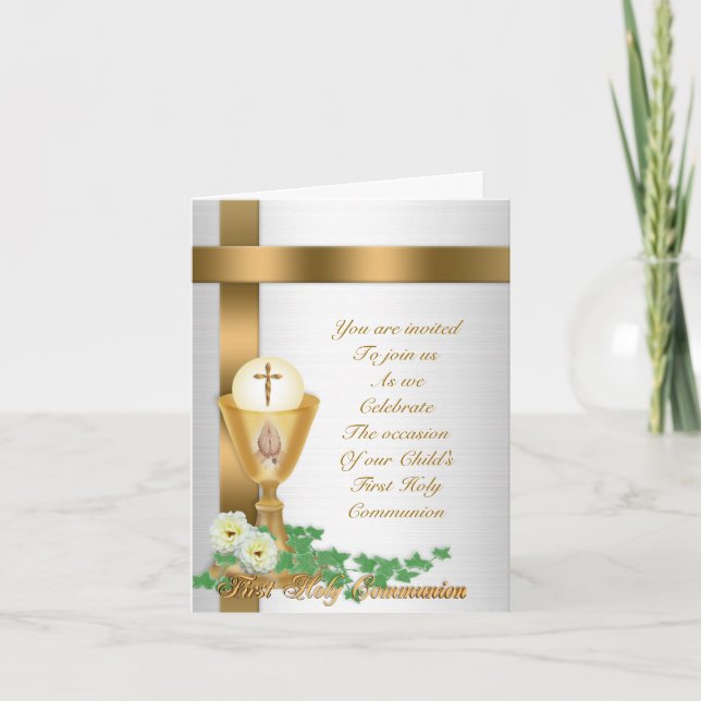 Convite First communion invitation (Frente)