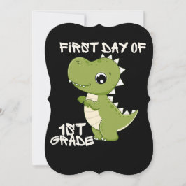 Convite first day of school, first day of first grade