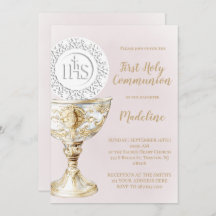 First Holy Communion Chalice Host