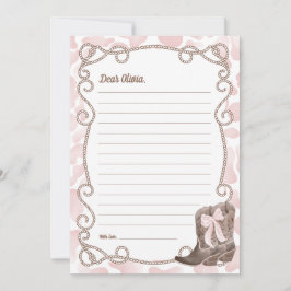 Convite First Rodeo 1st Birthday Time Capsule Cards