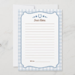 Convite First Rodeo 1st Birthday Time Capsule Cards