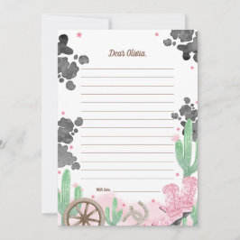 Convite First Rodeo Boho Wild West Time Capsule Cards