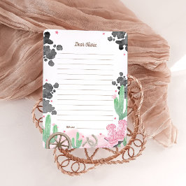 Convite First Rodeo Boho Wild West Time Capsule Cards