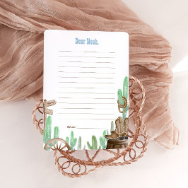 Convite First Rodeo Pink Wild West Time Capsule Cards