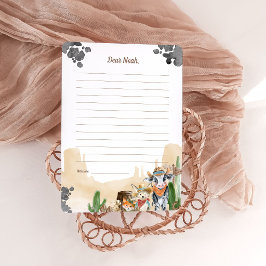 Convite First Rodeo Rustic Wild West Time Capsule Cards