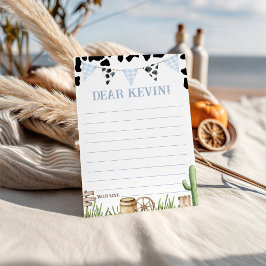 Convite First Rodeo Time Capsule Card