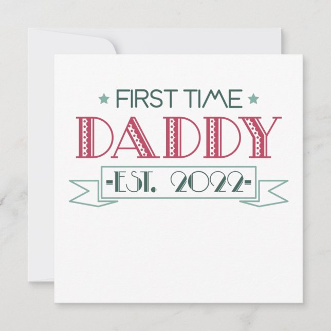 Convite First Time Dad 2022 (Frente)