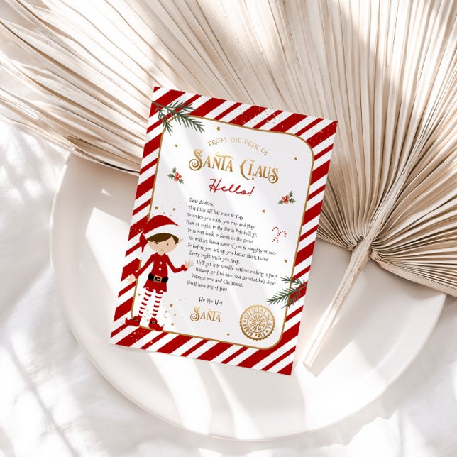 Convite First Time Elf Arrival Welcome Letter (Criador carregado)