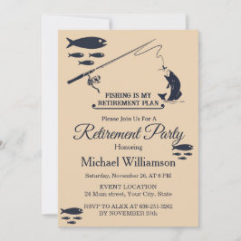 Convite Fishing Retirement party