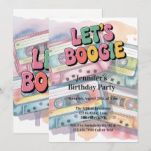 Fita Cassete Retrô Vamos Boogie Aniversário de Adu