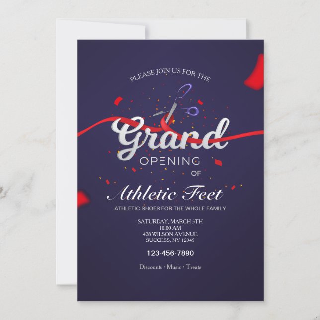 Convite Fita Corte Grande Abertura (Frente)