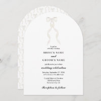 Fita de Casamento Elegante de Fita de Arco Branco 