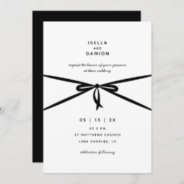 CONVITE FITA PRETA E ARCO