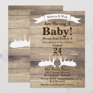 Convite Fita Rústica De Madeira Clara E Espinhos Brancos 